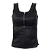 Women Sauna Suit Vest Waist Trainer Sweat Band and Vest Combined Waist Trimmer Vest with Adjustable Waist Trimmer Belt Shapewear for Women