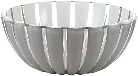 GuzziniAmazing Grace 11.8" Extra Large Bowl - White - 100% Recycled Plastic - Unbreakable, Reusable, BPA-Free, Cereal, Soup, Fruits - Mixing Bowl for Storage, Pantry & Kitchen