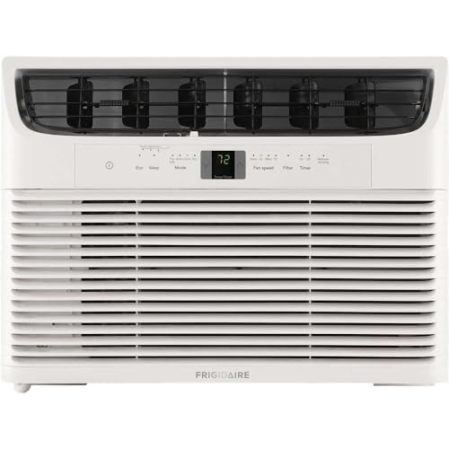 Photo 1 of Frigidaire 10,000 BTU Window Air Conditioner with Remote Control, Cools Up to 450 Sq. Ft., Quiet Operation, Eco Mode, 3 Fan Speeds, Auto Restart, White