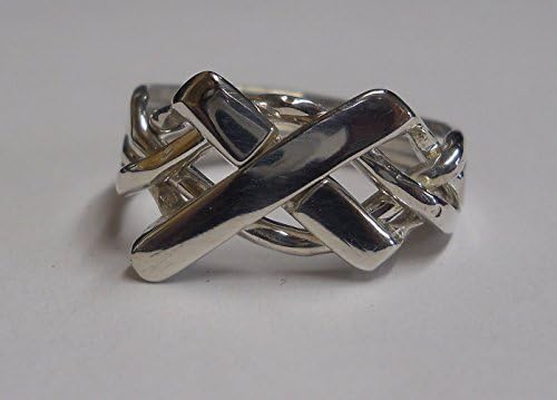 Ladies 4 Band Cross Puzzle Ring Style 4CR-L