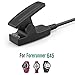 MoKo Charger Compatible with Garmin Forerunner 235/35/35J/64/230/630/645/645 Music/735XT/Vivomove HR/Approach S20/G10/Lily Smart Watch, USB Data Sync Charge Cradle Dock Clip Charging Cable - Black