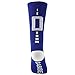 BABIBEAN Knee High Football/Basketball Crew Socks For Kids Blue/White 8-12 Age Size M