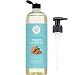 Sweet Almond Oil for Hair and Skin, 100% Pure and Cold Pressed, Hexane Free, Skin Moisturizer, Nails, Therapeutic Massage, Carrier Oil - by Pure Body Naturals 16 Fl. Ounce (Label Varies)