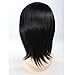 Angelaicos Lolita Harajuku Style Halloweeen Anime Cosplay Party Costume Full Wigs (001-Pure Black)