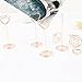 JANOU 10pcs Heart Shape Place Card Holder Picture Stand Note Clip for Wedding Party Favor (Rose Gold)