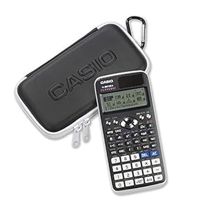 Casio Bundle Wissenschaftlicher ClassWiz Schulrechner FX-991DE x mit Schutztasche fx-Case Schwarz/Weiß – Deutsche Version