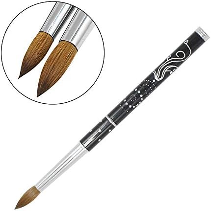 UV Gel Nail Brush Mitini 100% Kolinsky Sable Brushes Acrylic Nail Brush Professional Nail Art Tool (18)