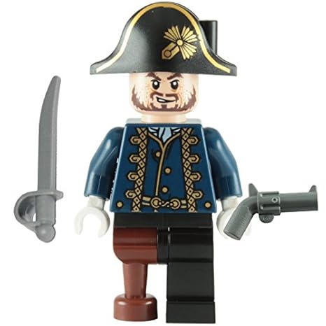 LEGO Fluch der Karibik - Minifigur Hector Barbossa Holzbein mit Degen & Pistole 4192