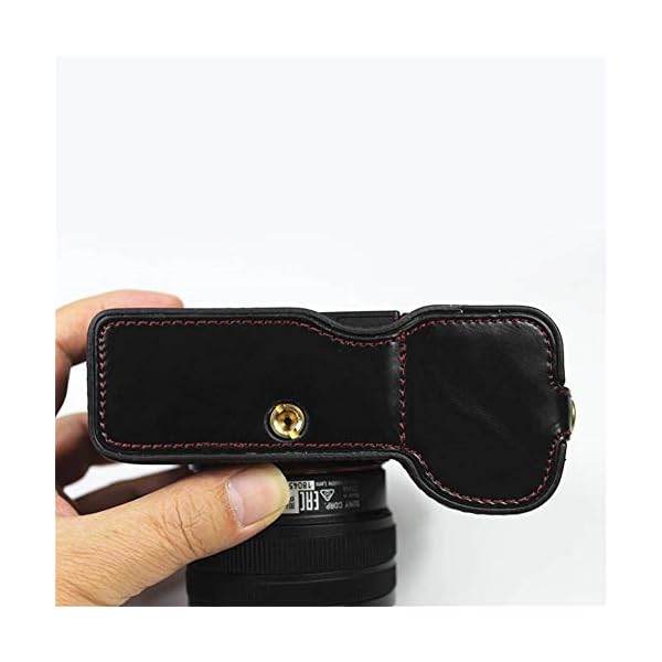 LBZJD PU-Leder-Kamera Halbhülle Tasche Body Case Retro Soft Protective Bottom Open Battery Design Zubehör Version Für… – Bild 5