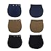 Topus 6 Packs Adjustable Waist Extenders for Women Pregnancy,Waistband Expanders for Men and Women Multicolored