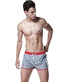 SEOBEAN Mens Low Rise Sports Soft Running Training Short Pants (L(31-33
