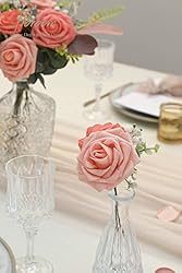 Floroom Artificial Flowers 50pcs Real Looking Mixed