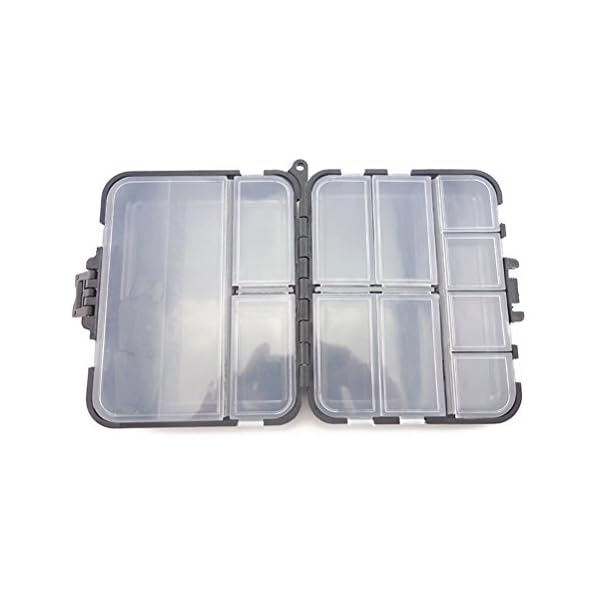 Vorcool Aufbewahrungsbox für Angelköder, Haken (schwarz)