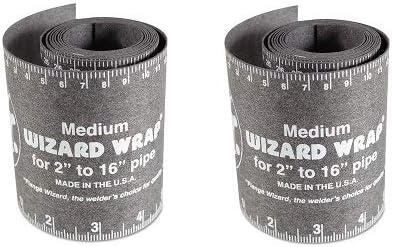 Flange Wizard 496-WW-17 WW-17 Wizard Wraps, 3 7/8" x 60", Heat Resistant, Medium (2-(Pack))