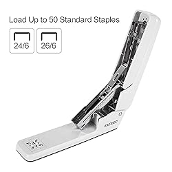 Deli Swing-Arm Swivel Stapler, 25 Sheet