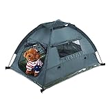 Pettom Dog Cat Camping Tents, Pet Travel Bed, Pop Up Beach Tent, Portable &Waterproof Outdoor Camp, Easy Set up and Take down