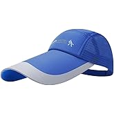 LOCOMO Men Women Super Extra 5.5" Long Bill Fishing Hat Mesh Back Trucker Snapback Baseball Brim Sun Cap Black