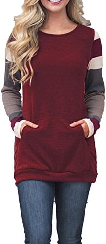 HARHAY Women's Cotton Knitted Long Sleeve Lightweight Tunic Sweatshirt Tops