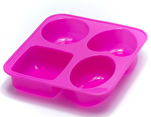 All in ONE Silicone Mold for DIY Craft Art Handmade Soap Mold, Cake Mold, Ice Cube Tray, Baking Mold (4 Shapes Mixed-1 Pack) - Thumbnail 6