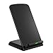 Wireless Charger, ELLESYE Qi Wireless Charging Stand Compatible with iPhone Xs Max/Xs/XR/X/8/8 Plus, Galaxy S10/S10+/Note9/S9/S9+/Note8/S8/S8+, LG G6 and Other QI-Enabled Devices (No Adapter)