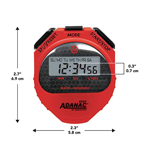 image for MARATHON Adanac 4000 Digital Stopwatch Timer with Extra Large Display 