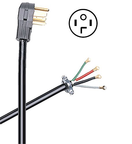 Certified Appliance Accessories 4-Wire Closed-Eyelet 30-Amp Dryer Cord, 6ft