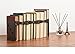 Office Square Decorative Metal Bookends - Heavy Duty & Adjustable Modern Design with Non-Skid Base
