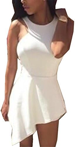 Women's Sexy Short Jumpsuit Romper WhiteMedium