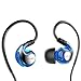 AILIHEN SE-01 Sport Sweatproof Earphones Headphones with Microphone for Running Gym,In Ear Earbuds for iPhone iPod iPad Laptop Mac Tablets (Blue)