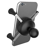 Ram Mount Cradle Holder for Universal X-Grip Cellphone/iPhone with 1-Inch Ball - Non-Retail Packaging - Black (2-Pack)