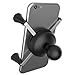 Ram Mount Cradle Holder for Universal X-Grip Cellphone/iPhone with 1-Inch Ball - Non-Retail Packaging - Black (2-Pack)