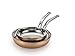 Lagostina Stainless Steel Copper 8-Inch and 10-Inch Fry Pan Set Cookware, 2-Pack, Copper
