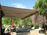 ALEKO 13x10 Feet Retractable Awning, Sand Color (4m x 3m)