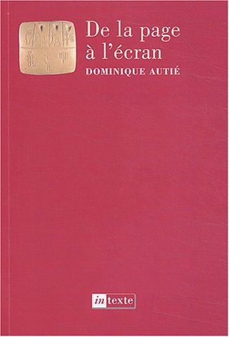 De la page à l'écran