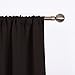 NICETOWN Blackout Curtain Panels 63 inches - Triple Weave Microfiber Energy Saving Thermal Insulated Solid Rod Pocket Blackout Curtains for Bedroom (1 Pair, 42 inches by 63 Inch, Toffee Brown)
