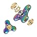 Fidget Spinner Original NiUB5 Small EDC Finger Toy Colorful Metal Helps ADHD Anti-Anxiety for Kid Adult(Rainbow Color)+DIY Kits