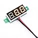 DROK DC 0-100V Voltmeter, Digital Voltage Tester Board for Car Motorcycle Battery Volt Testing, 3.0-30V Power Supply LED Display Volt Monitor Gauge