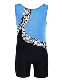 Ephex Girls' One-piece Sparkle Dancing Gymnastics Athletic Biketards Leotard 2-11Y