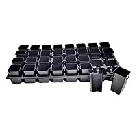 Extra Strength 32 Cell Seedling Starter Trays w/Inserts, 5 Pack, for Seed Germination, Plant Propagation, Soil & Hydroponics, Growing Trays, Planting Starter Plugs by Bootstrap Farmer