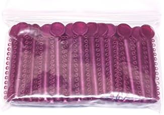 OrthoExtent Orthodontic Ligature Ties Purple Red Pearl Color (1040 ties/bag)