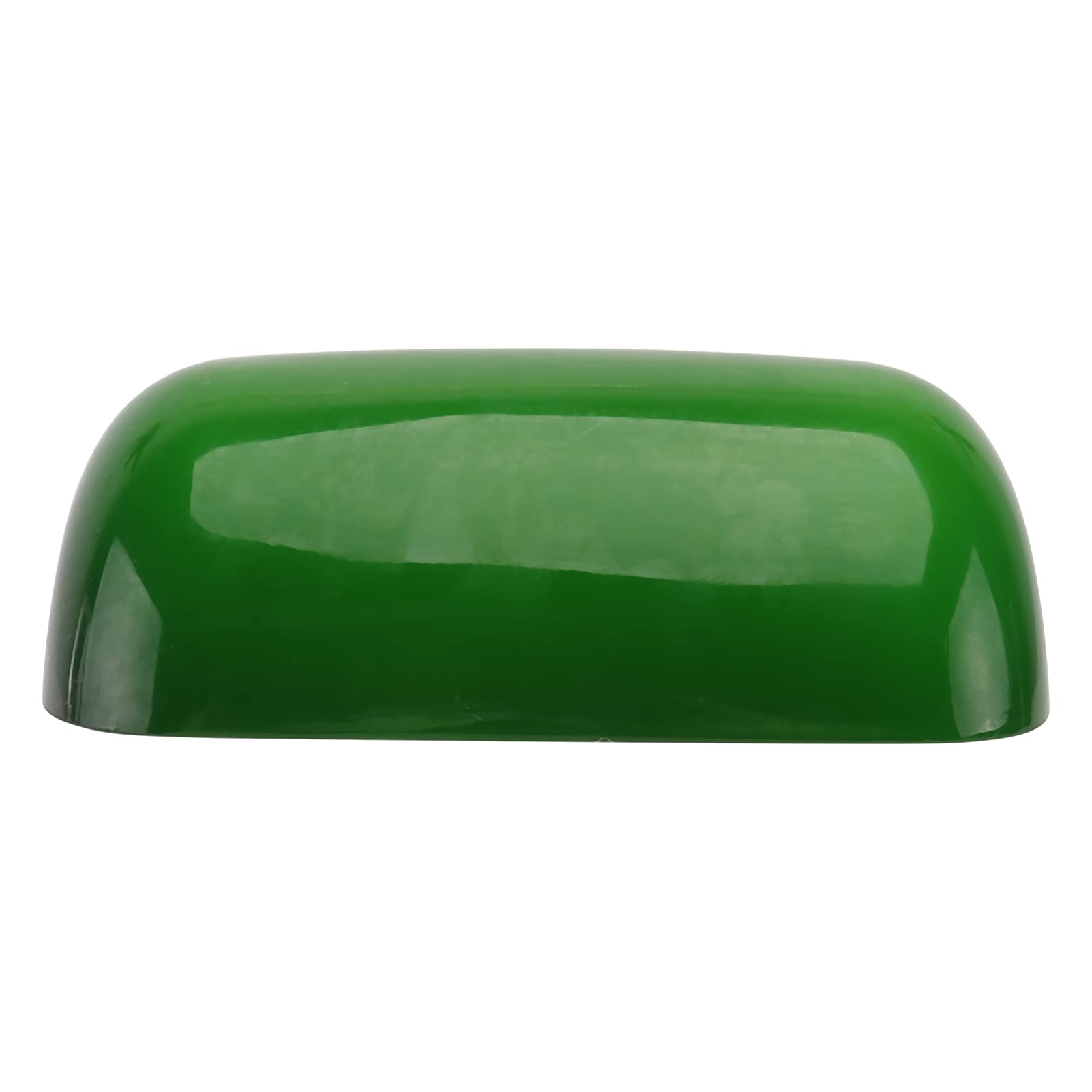 FRCOLOR Green Glass Lamp Shade Replacement Bankers Desk Lamp Shade Table Lamp Lampshade Bedside Light Cover for Vintage and Antique Lighting