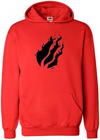 000552 PrestonPlayz Black Flame,Hoodie,80% Cotton,20% Polyester