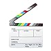 Andoer Movie Directors Clapboard, Acrylic Clapper Board, Photography Studio Video TV Film Slate, Cut Action Scene Clapper, Movie Theater Props Decor, Dry Erase, 9.6×11.7inch