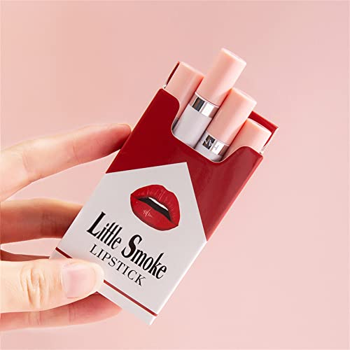 LANA DEL REY Lipstick Cigarettes, 4 Colors Matte Cigarette Lipstick Pack  Set, Mini Small Little Smoke Tube Cigarette Lipstick, Velvet Lipstick Matte  Long Lasting Waterproof Velvet Lipstick (Set A) in Dubai -