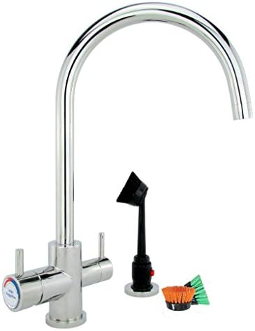 Dishmaster M65PHA Sapphire Kitchen Faucet - High Arc Spout - Stainless Steel - Bright Polished Finish