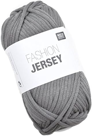 Rico Fashion Summer Wool Jersey Colour 010 Grey Jersey Ribbon Yarn – Hose. To Knit & Crochet