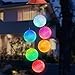 Topspeeder Wind Chimes Crystal Ball Solar Wind Chimes Color-Changing Outdoor Waterproof Wind Mobile Led Solar Powered Wind Chimes Outdoor Decor, Yard Decorations