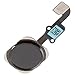 Johncase OEM Home Button Flex Ribbon Cable Assembly w/Rubber Gasket Replacement Part Compatible for iPhone 6/6 Plus (Black)