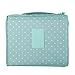WNOSH Multifunction Travel Toiletry Portable Travel Make up Kit Bag Cosmetic Makeup Pouch Toiletry Women Men Case Wash Organizer for Vacation Travel Bathroom Organizer Carry On Case(Green Dot)