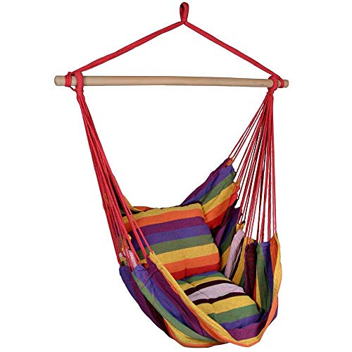 Xnonix Hammock Hanging Rope Chair Porch Swing Seat Patio Camping Portable